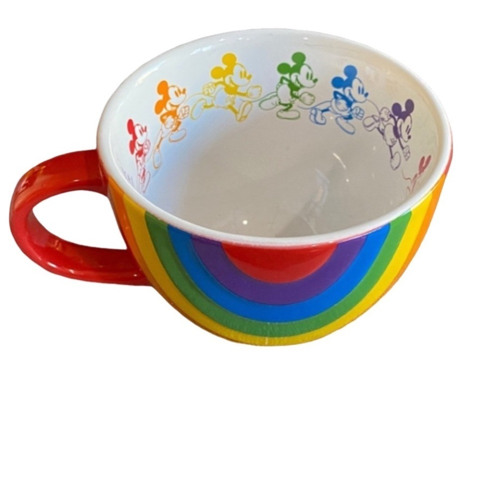 Disney Colorful Mickey Mouse Party Mug. 12 ounce Capacity.